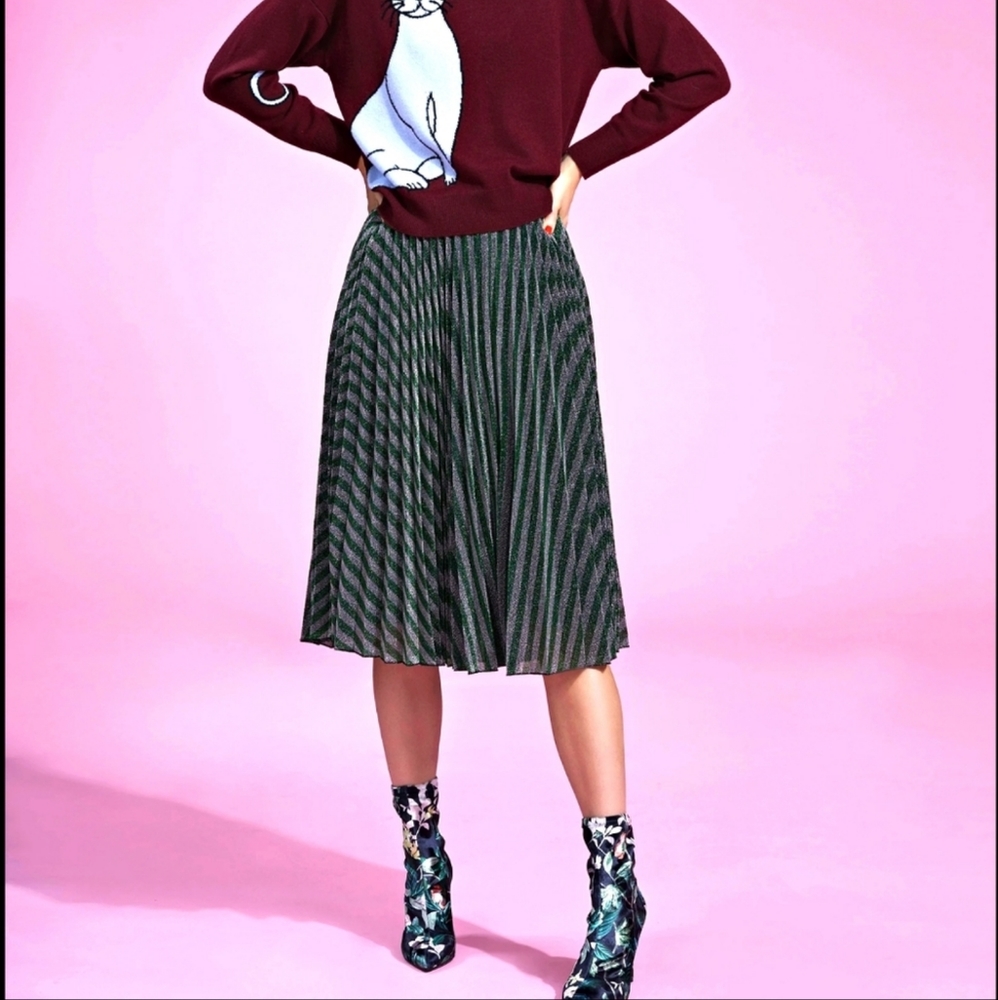 Max Studio accordion stripes midi skirt - Picture 4 of 4